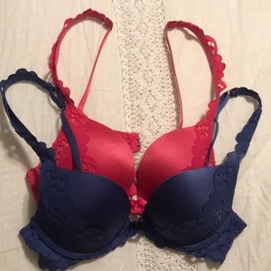 Aerie Brooke 32a push up bra bundle of two